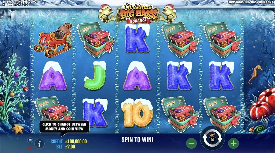 Christmas Big Bass Bonanza slot machine