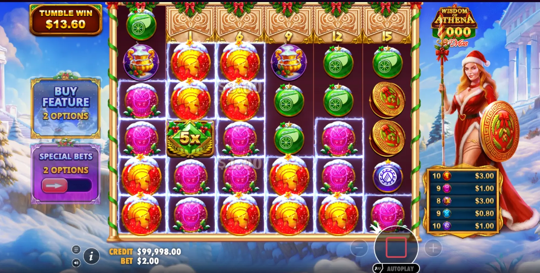 Wisdom of Athena 1000 Xmas Demo Slot by Pragmatic Play, Free Play Online
