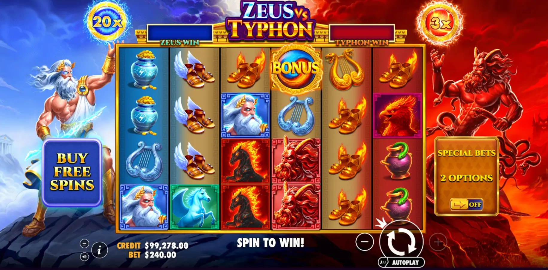 Zeus vs Typhon demo 2
