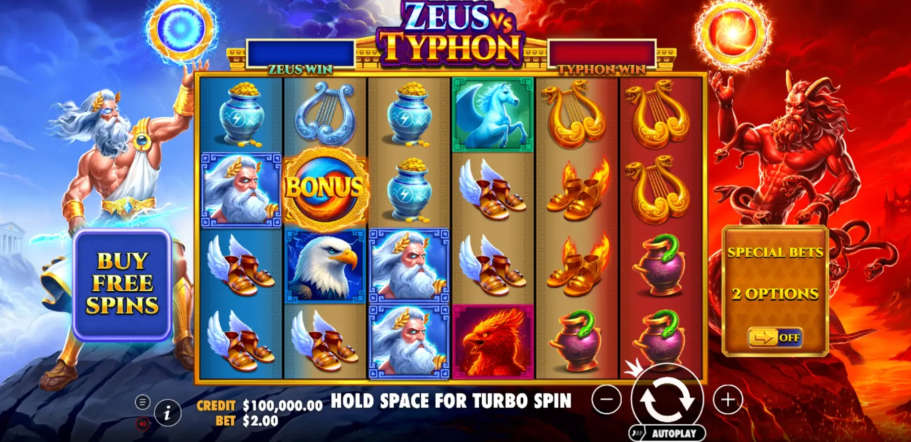 Zeus vs Typhon demo 1