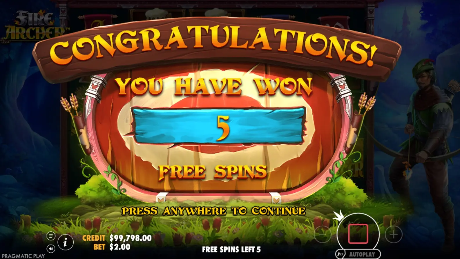 Fire Archer slot demo 1