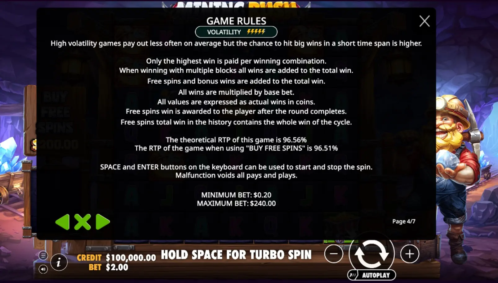 Mining Rush game rules 1