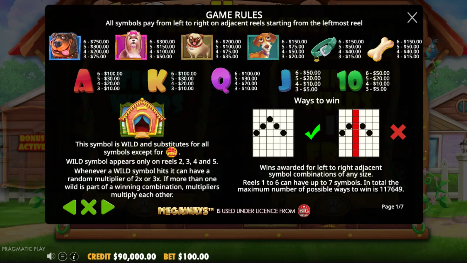 The Dog House Megaways Game Rules 1