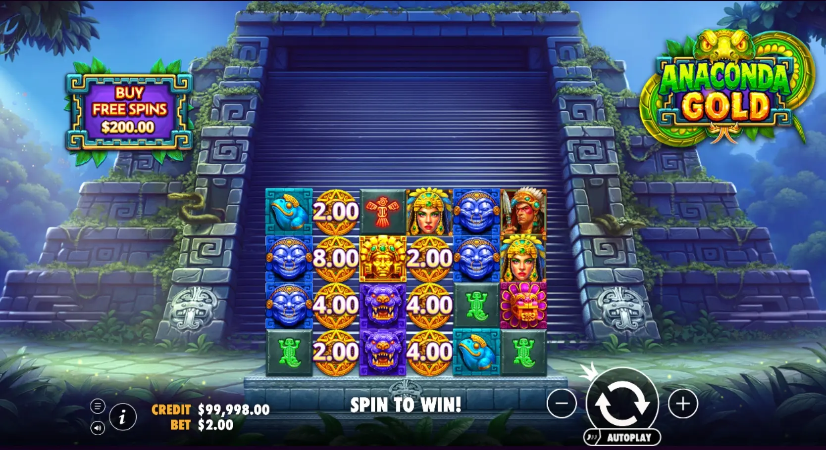 Anaconda Gold Demo Slot by Pragmatic Play, Free Play Online